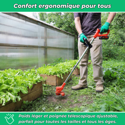 D80 PRO Débroussailleuse Sans Fil Haute Puissance – Coupe d'Herbe, Buissons et Branches Épaisses