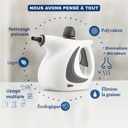 Nettoyeur à vapeur Aquanevo – Aucun produit nécessaire